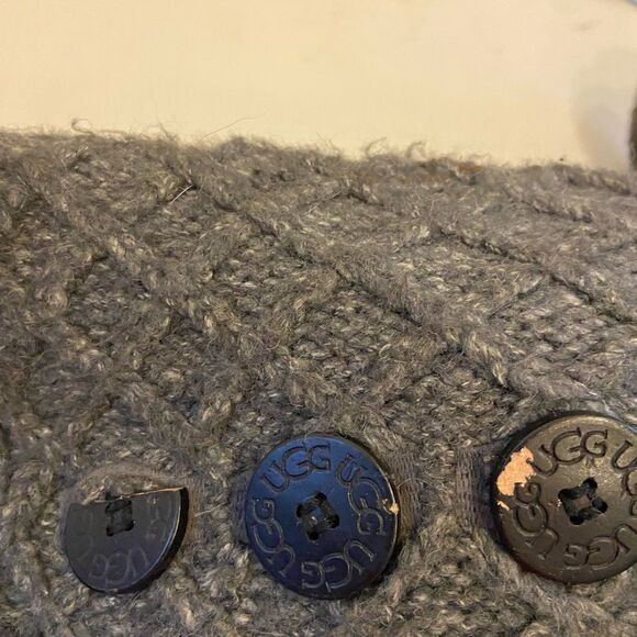 Ugg gray cardy knit boots gray size 6 - Picture 7 of 9